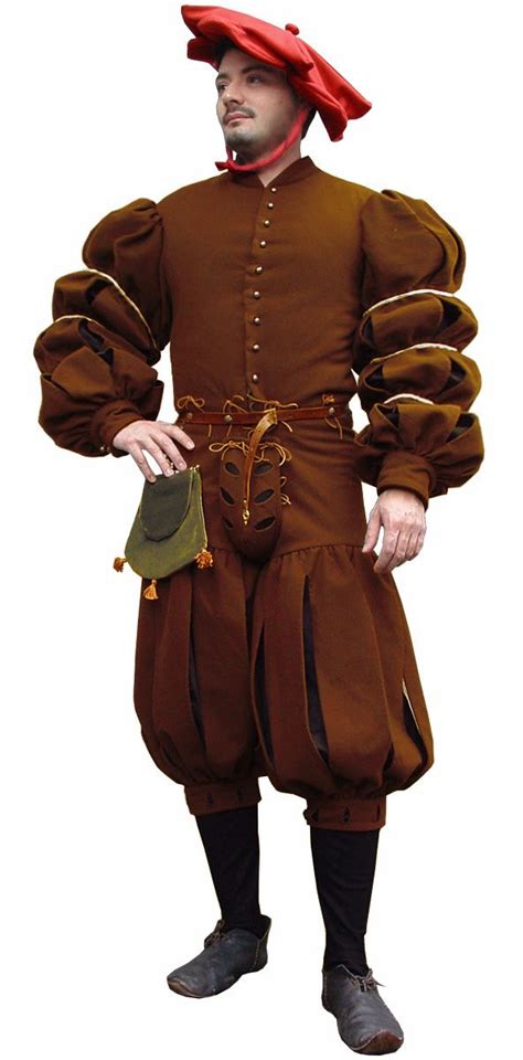 Male Outerwear Xv Xvi Medieval Design 16th Century Clothing Medieval