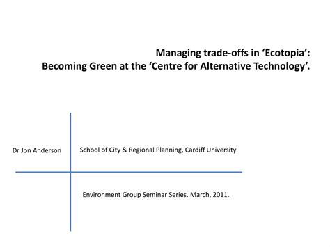 Becoming Green In Ecotopia Ppt