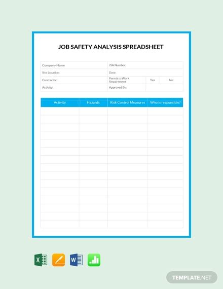 Job Safety Analysis 13 Examples Format Pdf Examples