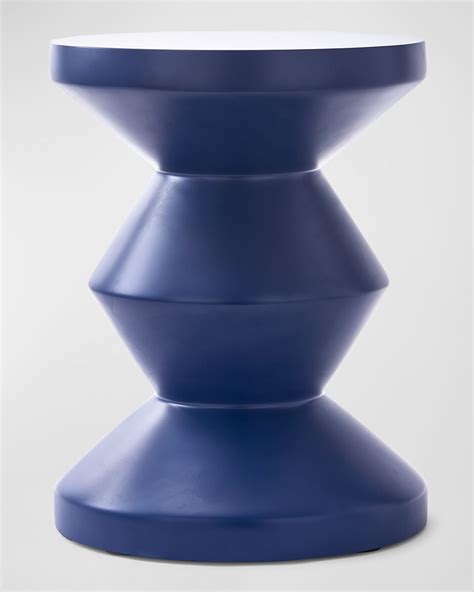 Polspotten Zig Zag Matte Outdoor Stool Neiman Marcus