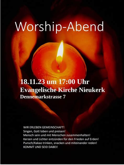 Seid Dabei Beim Worship Abend Ev Kirche Kerkens Webseite