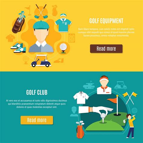 Golf banner set 1992560 Vector Art at Vecteezy