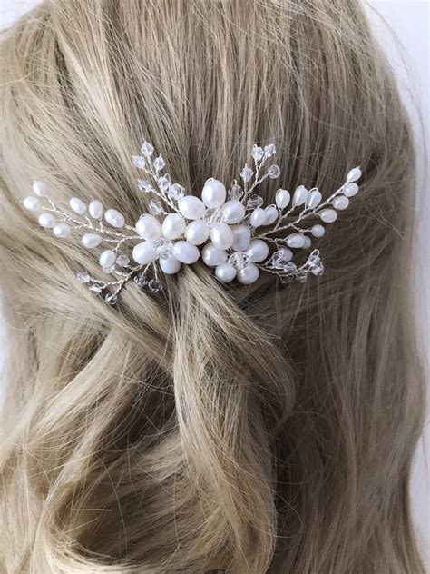 Bridal Hair Comb Pearl Hair Comb Wedding Hair Comb Bridal Etsy