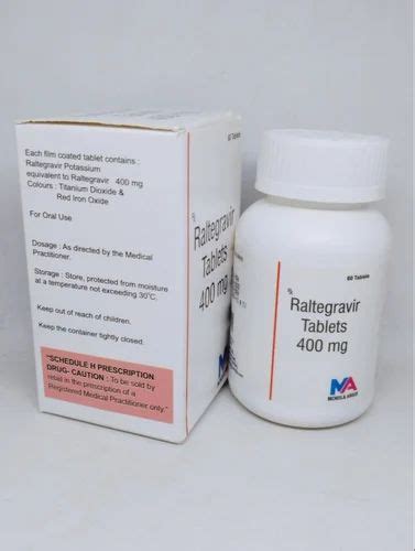 Raltegravir400mg Raltegravir Tablets 400 Mg 60 Tablet Per Bottle