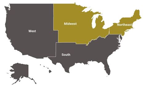 5 Us Regions Map And Facts Mappr