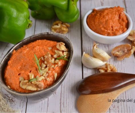 Pesto Di Peperoni E Noci Mediorientale Salsa Muhammara La Pagina Del