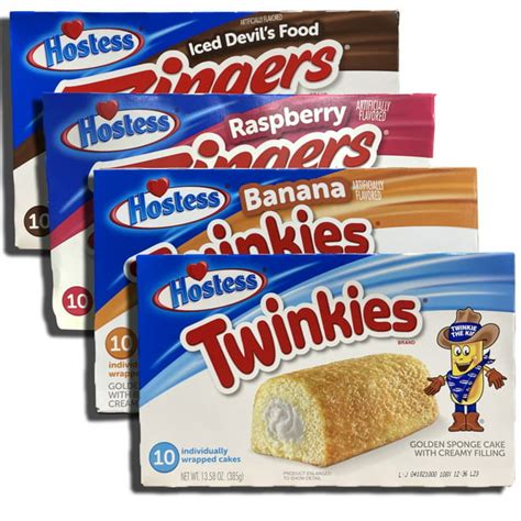 Hostess Ultimate Twinkie Variety Pack With Zingers Four Flavors Original Chocolate Zingers