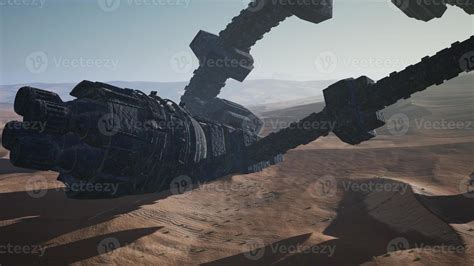 Old Rusted Alien Spaceship In Desert Ufo 5604419 Stock Photo At Vecteezy