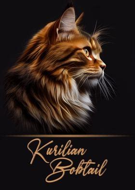 Kurilian Bobtail Portrait Poster By Artistic Paradigms Displate