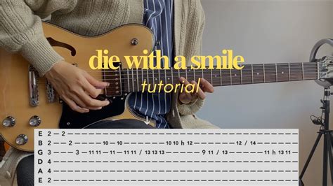 Die With A Smile Guitar Tutorial Tab Youtube