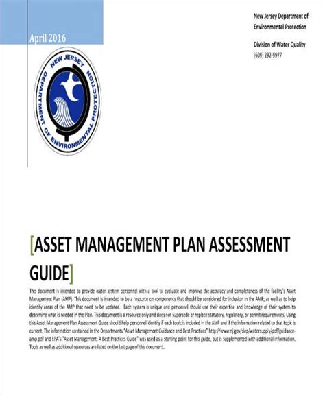 12 Asset Management Plan Templates Pdf Word Free And Premium Templates