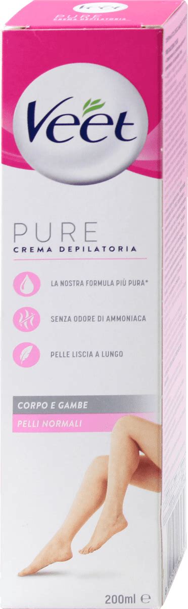 Veet Pure Crema Depilatoria Corpo E Gambe Pelli Normali Ml