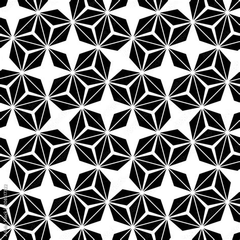 Vector Hipster Abstract Sacred Geometry Pattern Black And White