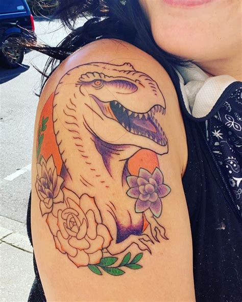 30 Pretty Dinosaur Tattoos To Inspire You Style VP Page 4