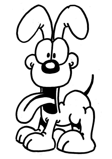 Happy Odie Coloring Page Free Printable Coloring Pages For Kids