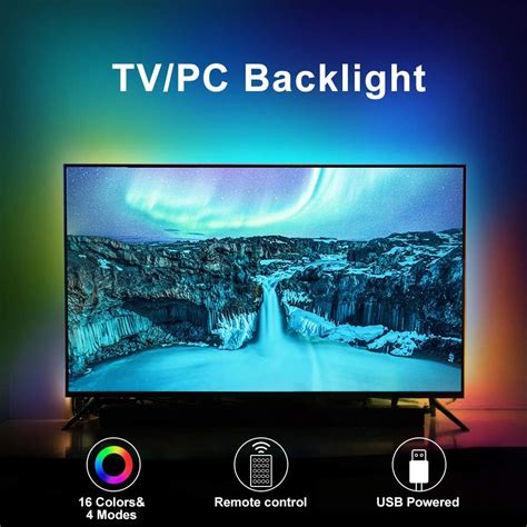 Birray Led Tv Backlights 33ft Rgb Tv Strip Lights Kit