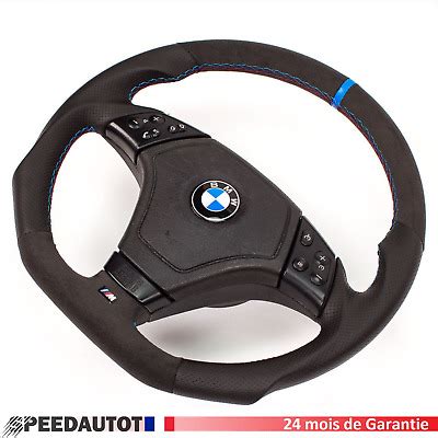 Volant Cuir Alcantara Aplati BMW E46 M3 MULTIFONCTION AIRBAG EBay