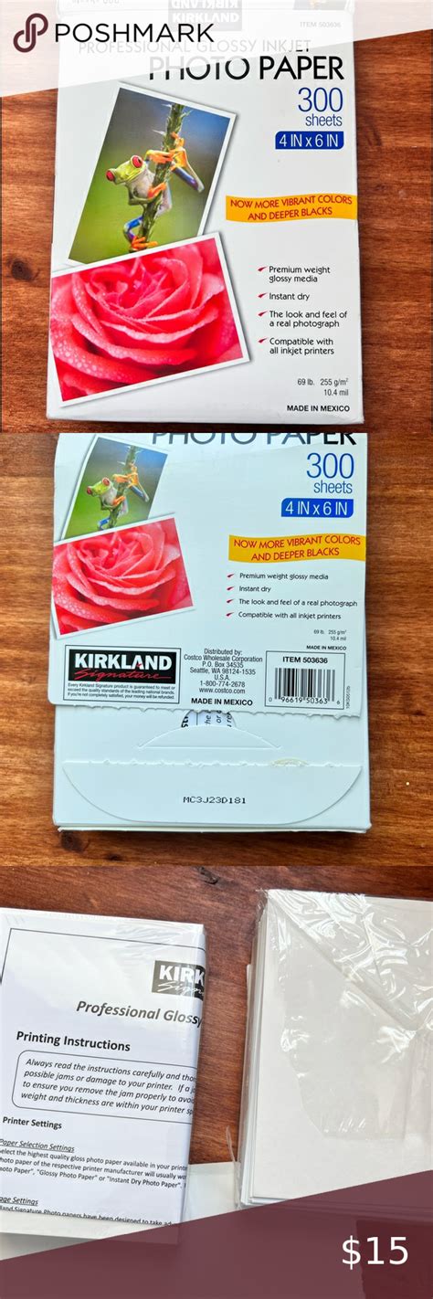 Kirkland Signature Professional Glossy Inject Photo Paper Kirkland