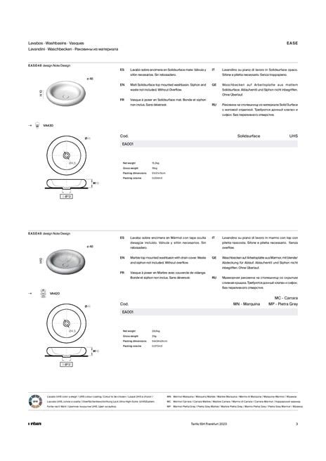 EASE Freestanding Round Solid Surface Washbasin By INBANI Design NOTE