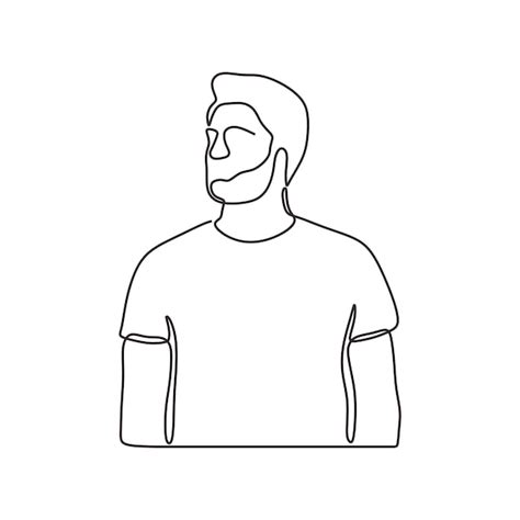 Premium Vector | A outline human graphic conceptual draw