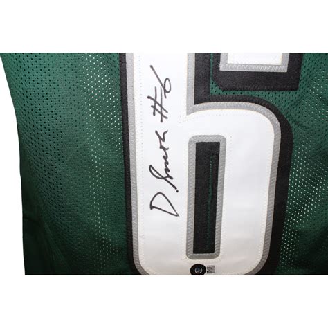 Devonta Smith Autographed/Signed Pro Style Green Jersey Beckett ...