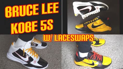 Bruce Lee Kobe 5 Bruce Lee Alternate Review On Foot W Lace Swaps