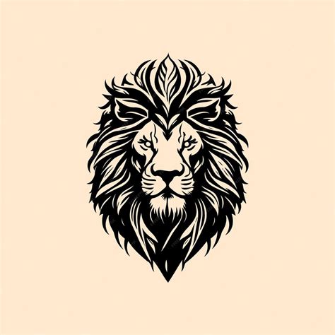 premium vector lion vector art illustration lion silhouette isolated