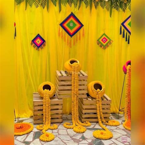 Simple Haldi Decoration At Home Easy Diy Tips To Wow Your Guests