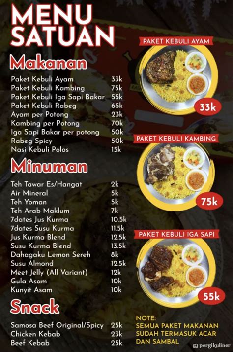 Selalu Diperbarui Menu Kebuli Yaman Periuk Tangerang