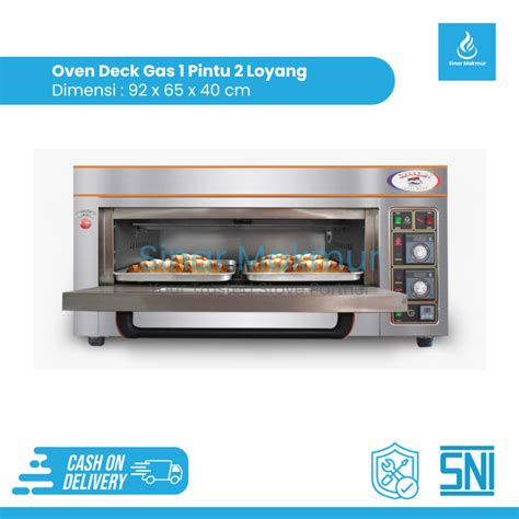 Jual Oven Deck Gas 1 Pintu 2 Loyang 40 X 60 Shopee Indonesia