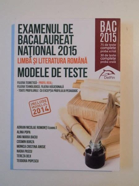 Examenul De Bacalaureat National Limba Si Literatura Romana