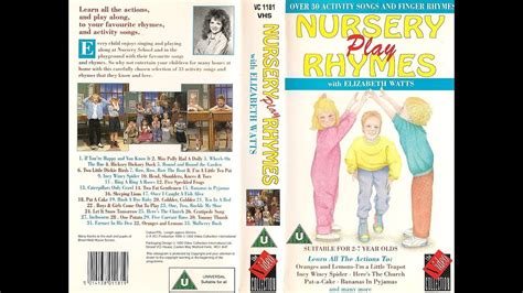 Nursery Play Rhymes Vc 1181 1990 Uk Vhs Youtube