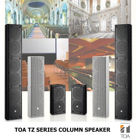 Toa Tz B W Column Speaker Black Mavpro Malaysia