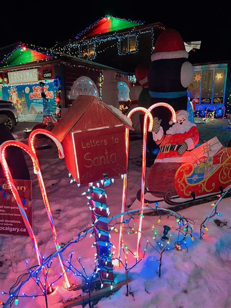 EPIC light display at Calgary house has photo ops and a Santa mailbox ...