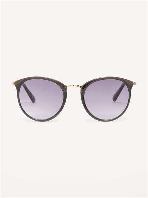 Gold Trimmed Round Sunglasses Old Navy