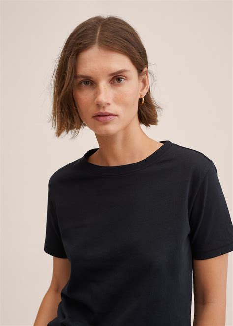 100 Cotton T Shirt Woman Mango Hong Kong