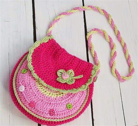 Janin blog Kabelka pro malé slečny Crochet bags purses Crochet