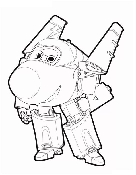 Dibujos De Paul Super Wings Para Colorear Para Colorear Pintar E