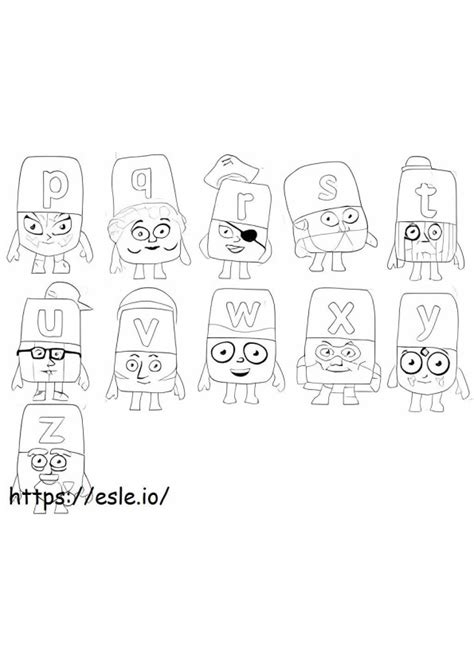 Alphablocks Colouring Pages - Infoupdate.org