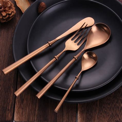 Kubac Rose Gold Flatware Set Piece Urban Kitchen