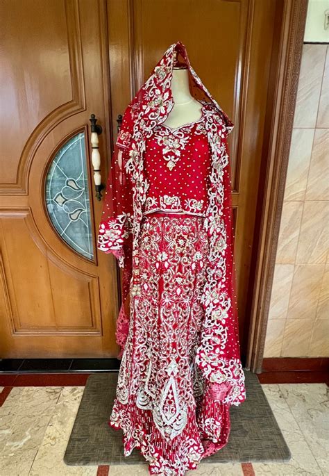 Lehenga Baju India Pengantin Fesyen Wanita Muslim Fashion Two Piece