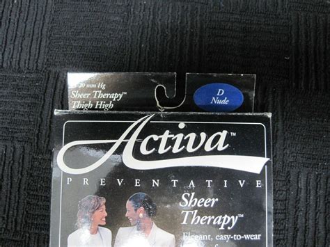 Activa Sheer Therapy Thigh High Nude Size D H Ebay