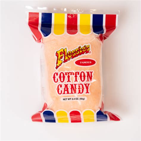 Cotton Candy 24 Ounce Brand Bags 84 Count Flossies Foods