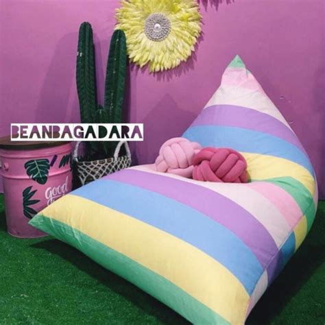 Jual Bean Bag Triangle Jumbo Beanbag Bantal Sofa Kursi Santai Boneka