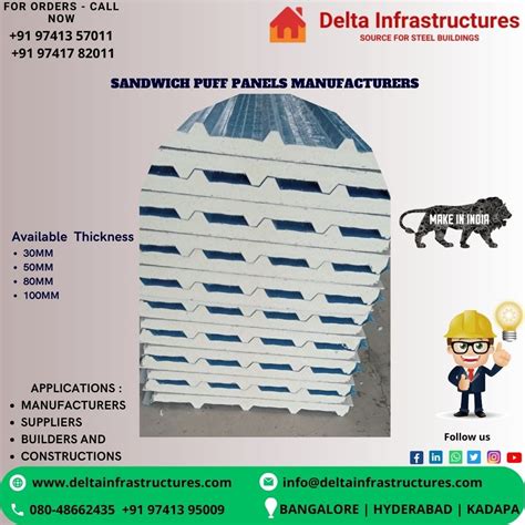 Delta Sandwich Puff Panel And Delta Sandwich Wall Panels Manufacturers