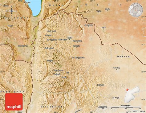 Satellite Map of Irbid