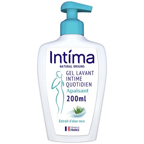 Intima Gel Intime Femme Apaisant à l Aloe Vera 200 ml Amazon fr