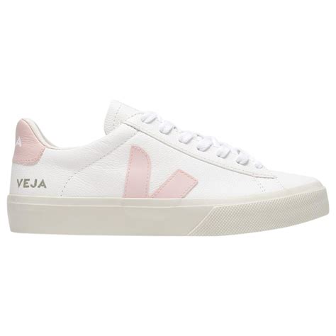 Veja Campo Sneakers In White And Pink Chromefree Leather Multiple