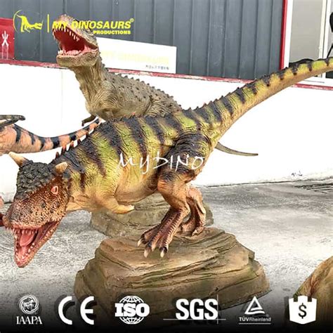 Park Attractions Realistic Carnotaurus Dinosaur Resin Replica