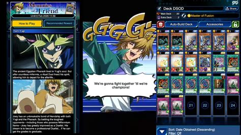 How To Farm DSOD Joey Wheeler Lv 40 Yugioh Duel Link YouTube